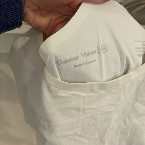 Bundle of 2!! Outdoor Voices exercise dress in white and AE halter top - Picture 9 of 12